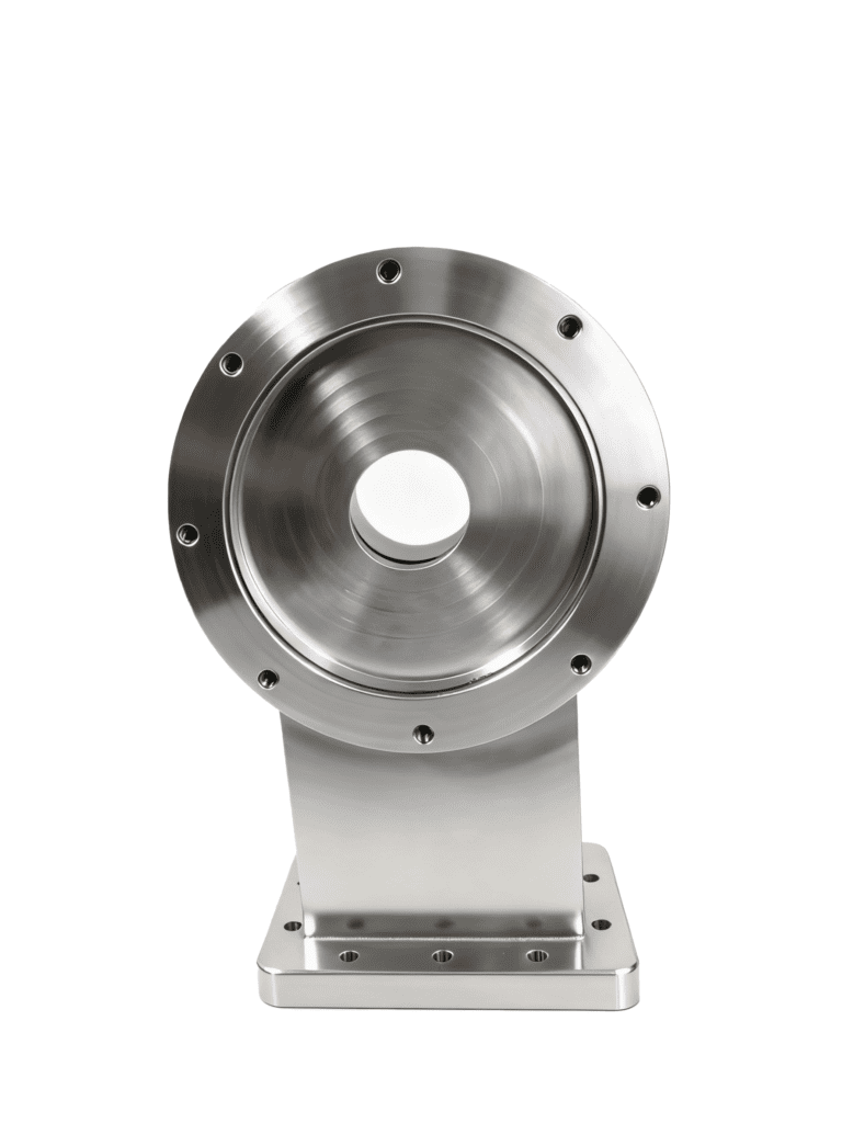 Custom 5-Axis CNC Machined Stainless Steel Bracket with Flange Base | Industrial Mounting Parts - 5-Axis Machining - yuang...