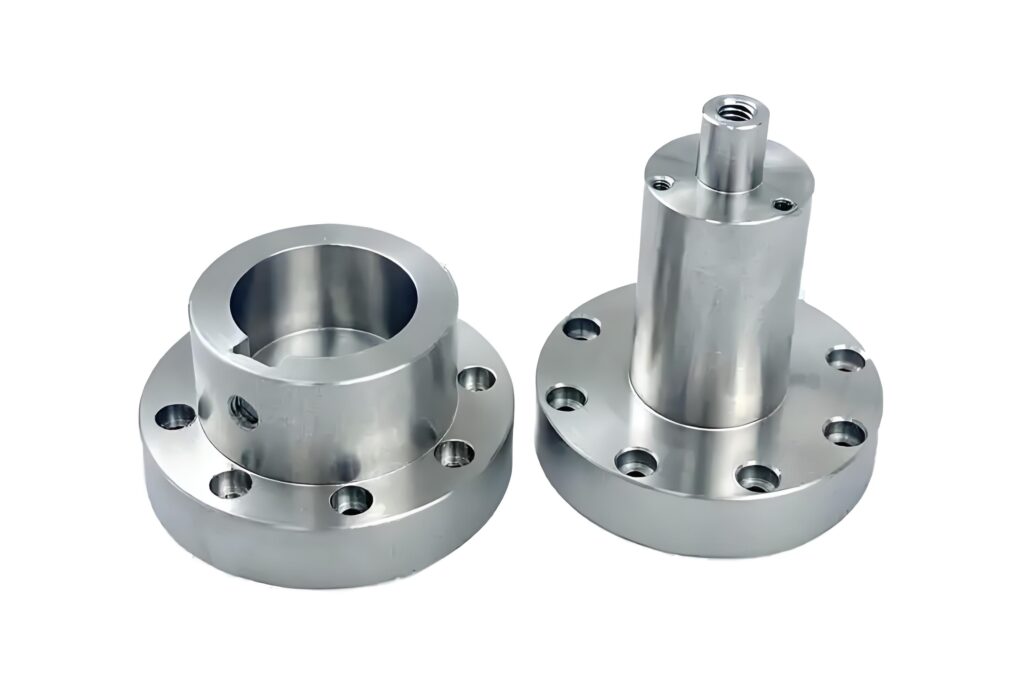 CNC Turned Stainless Steel Flanged Shaft Housings | Custom Mounting Hub Components - CNC Turning - yuangemfg.com